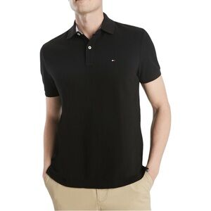 Black Tommy  Hilfiger Polo Shirt (L)